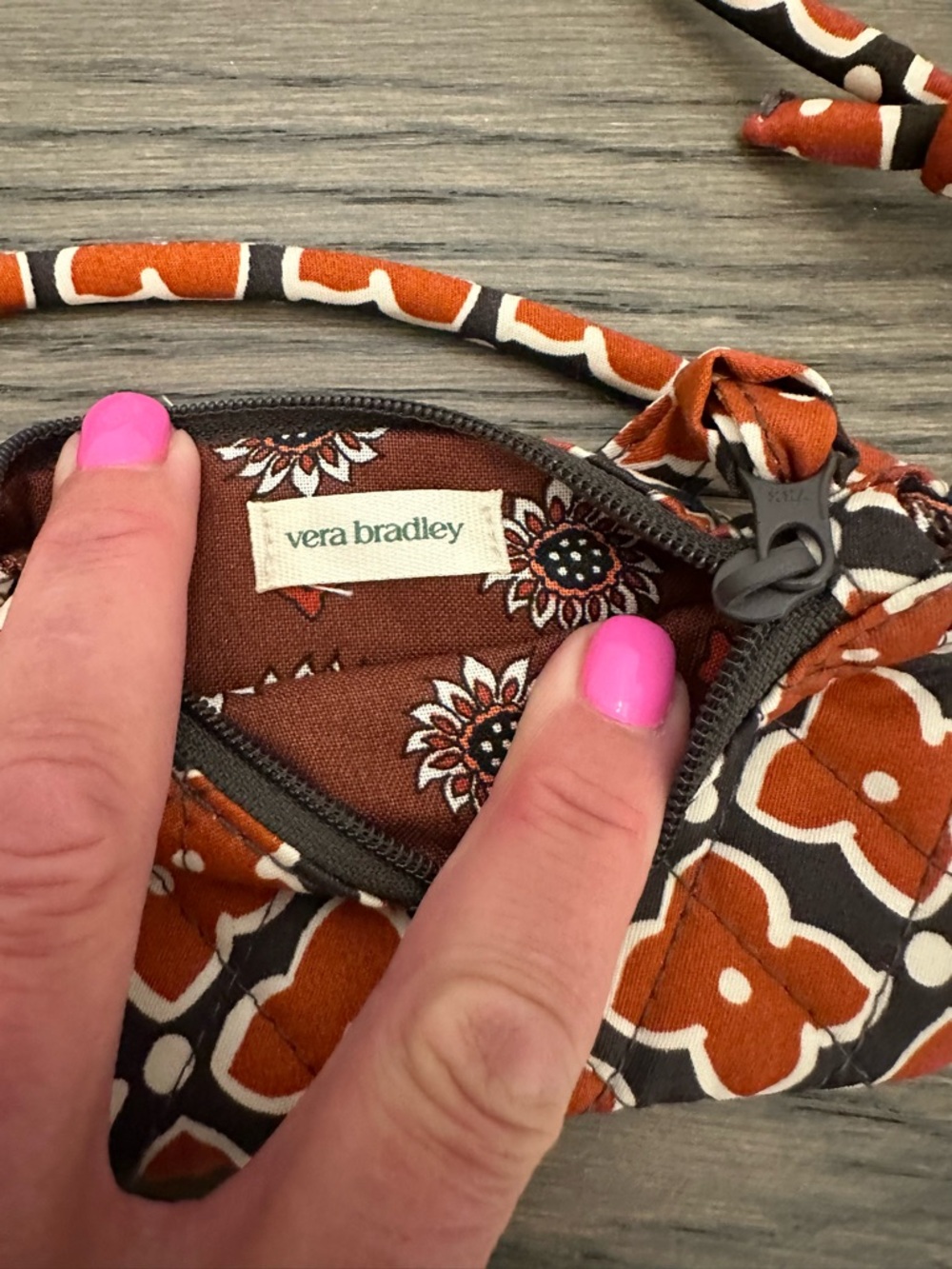 Vera Bradley Zip Card Pouch Lanyard NWT - Picture 4 of 5